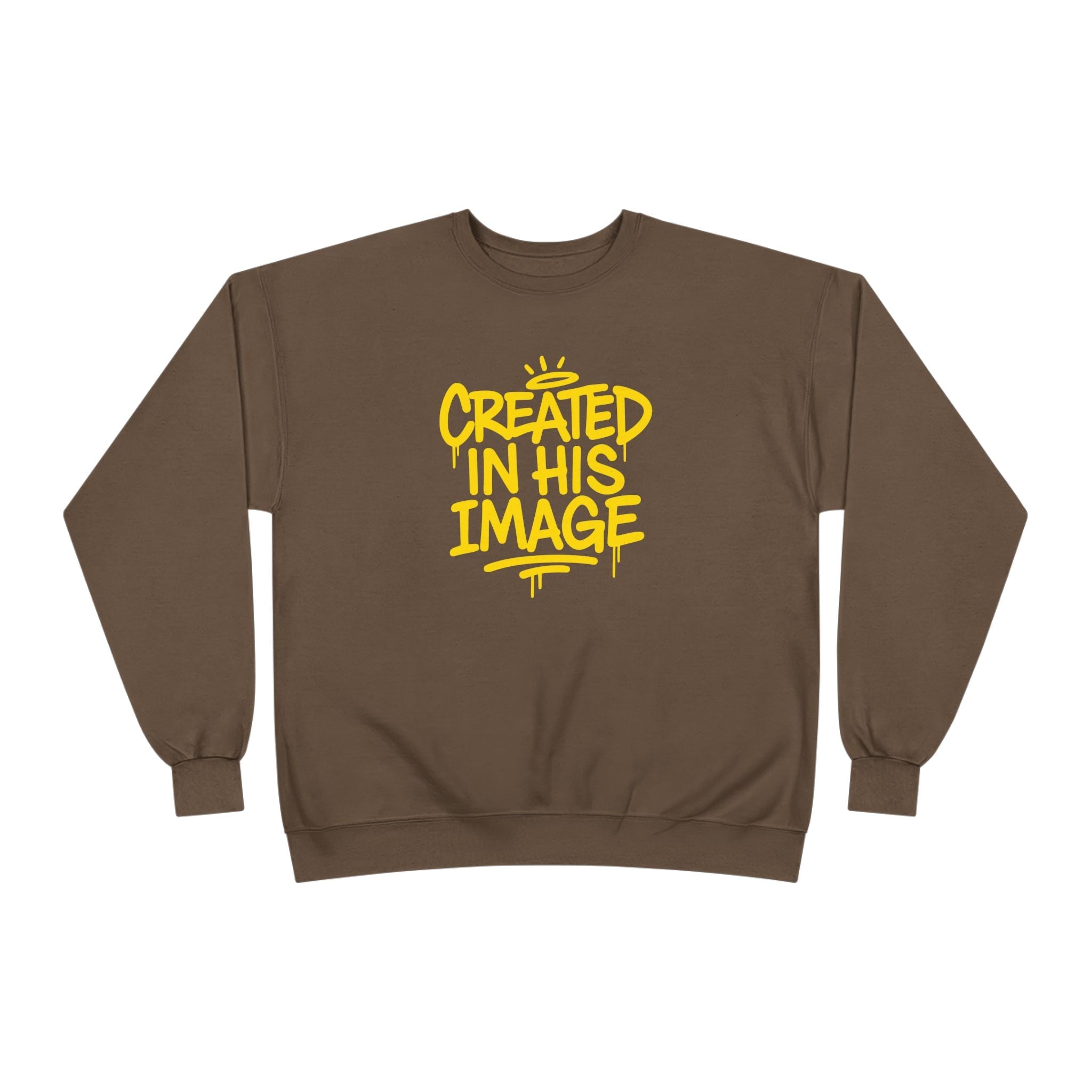 Created In His Image Unisex Sweatshirt — Genesis 1:27 Inspirational Graphic